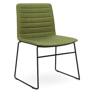 DD Nikola Sled Base Chair in Black Frame