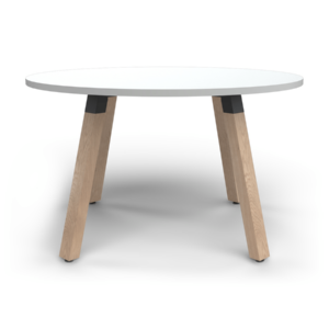 OL Plantation Meeting Table Round in White Top