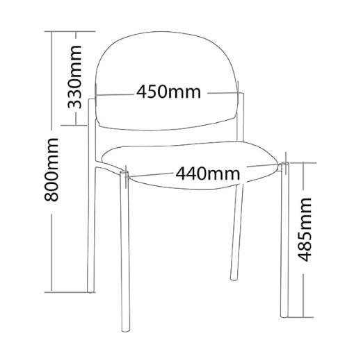 ST Vera Fabric Upholstered Round Back Hospitality Chair with Arms
